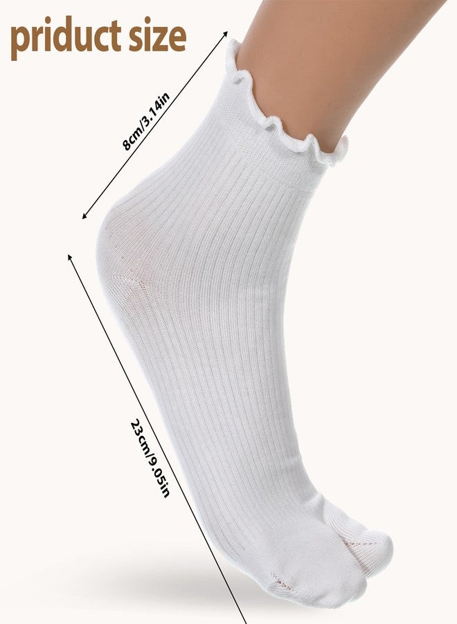Zyghjort Tabi Socks, 4 Pairs Cotton Split Toe Socks Elastic Flip Flop Sock for Women Men Unisex - Image 2